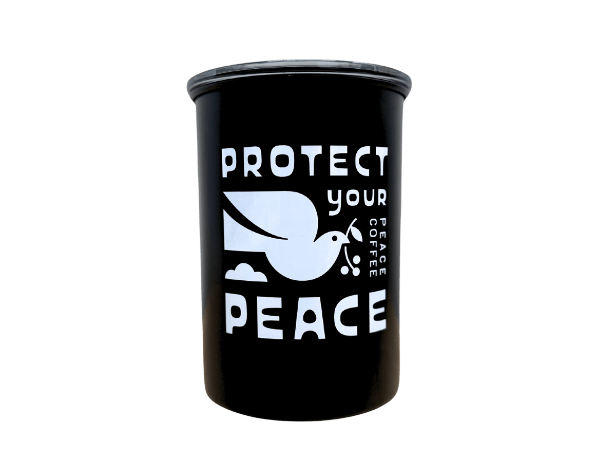 Airscape Coffee and Food Storage Canister - Medium 7" Can, Charcoal (Matte Black)