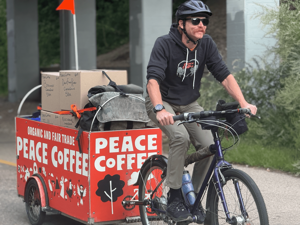 Pedaling Peace Coffee Since Day One - Peace Coffee