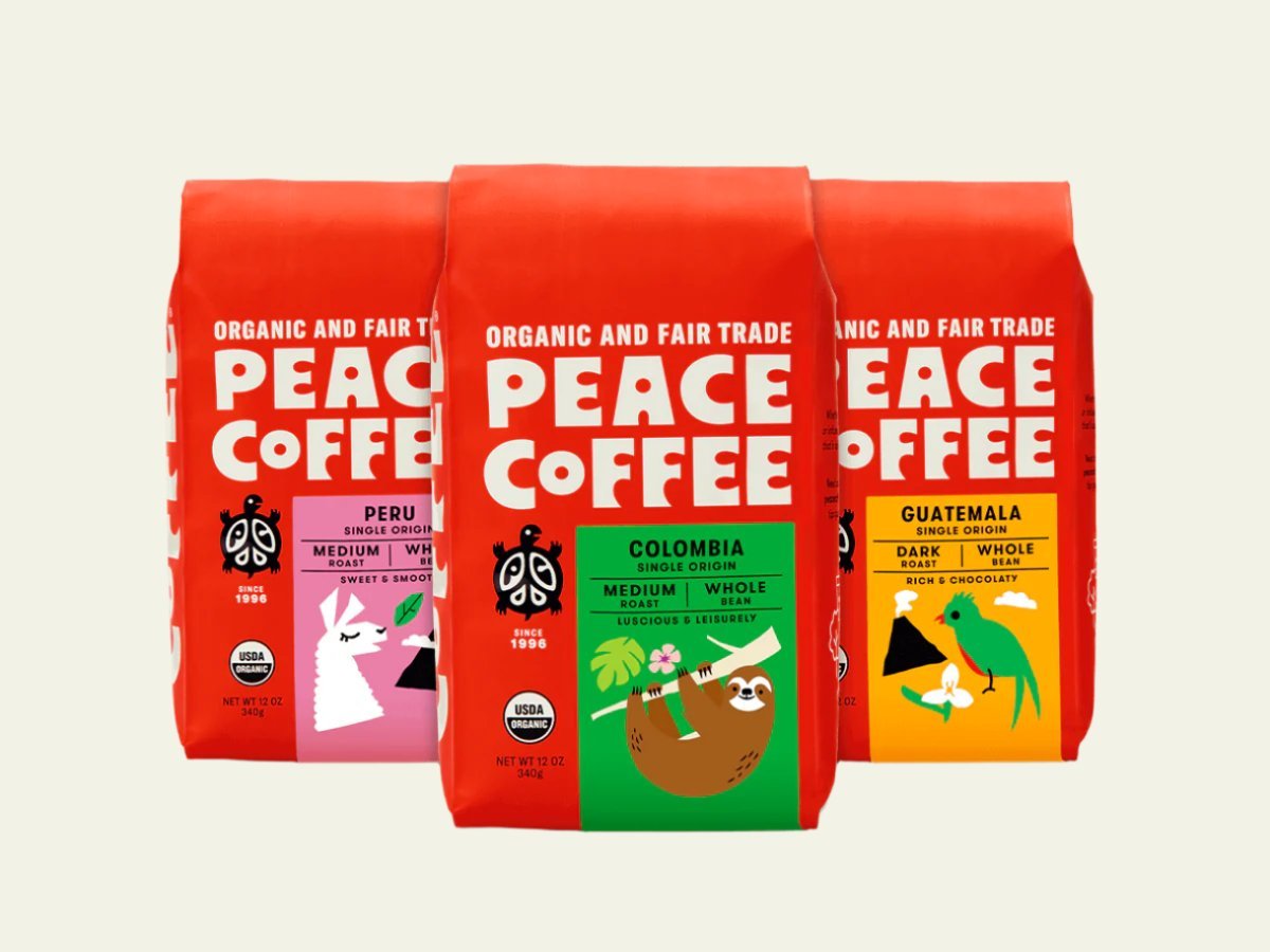 Peace Coffee Farmer Partner Coffee Bundle (3 x 12oz Bags