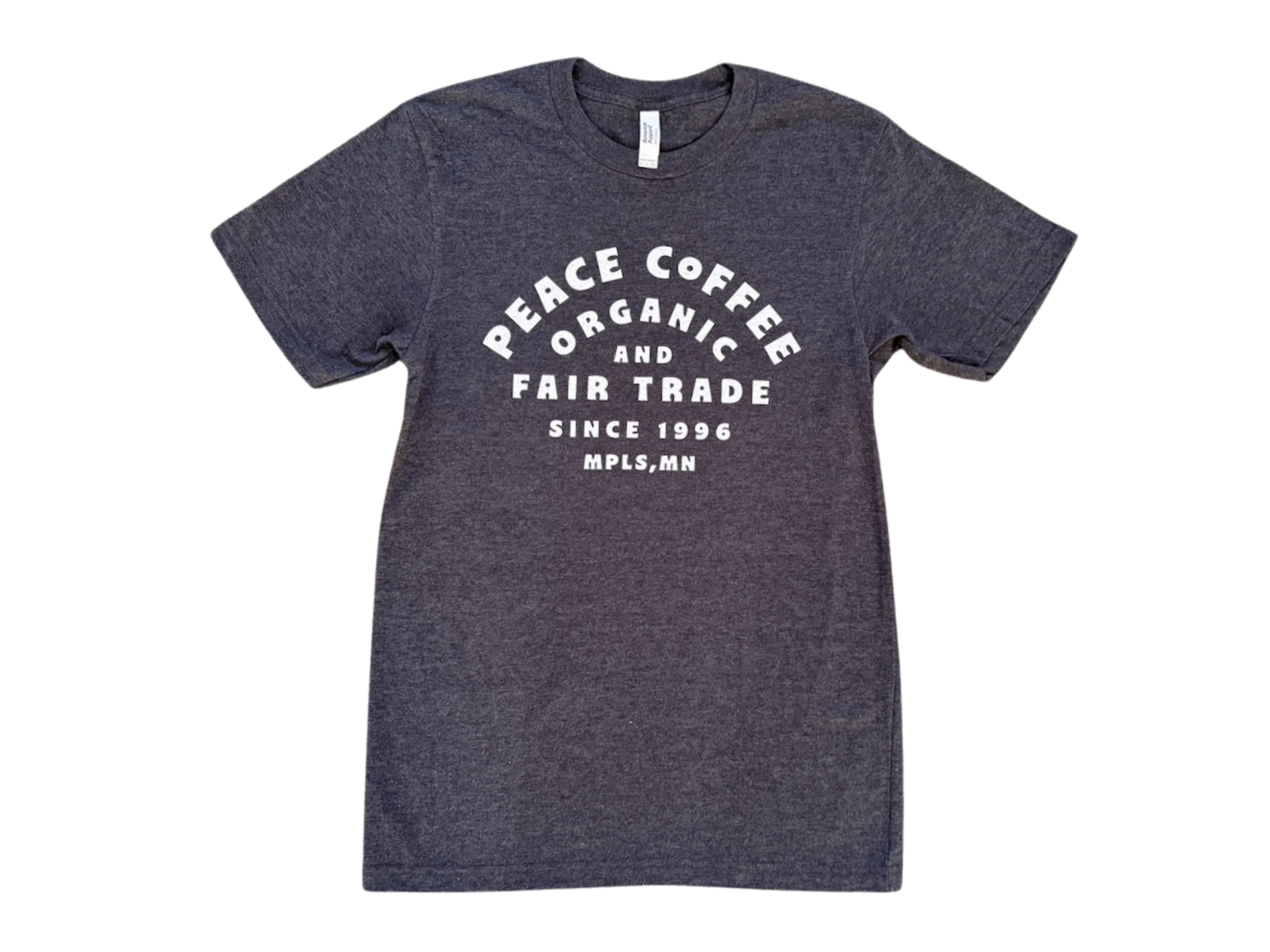 Peace Heather Charcoal Tee