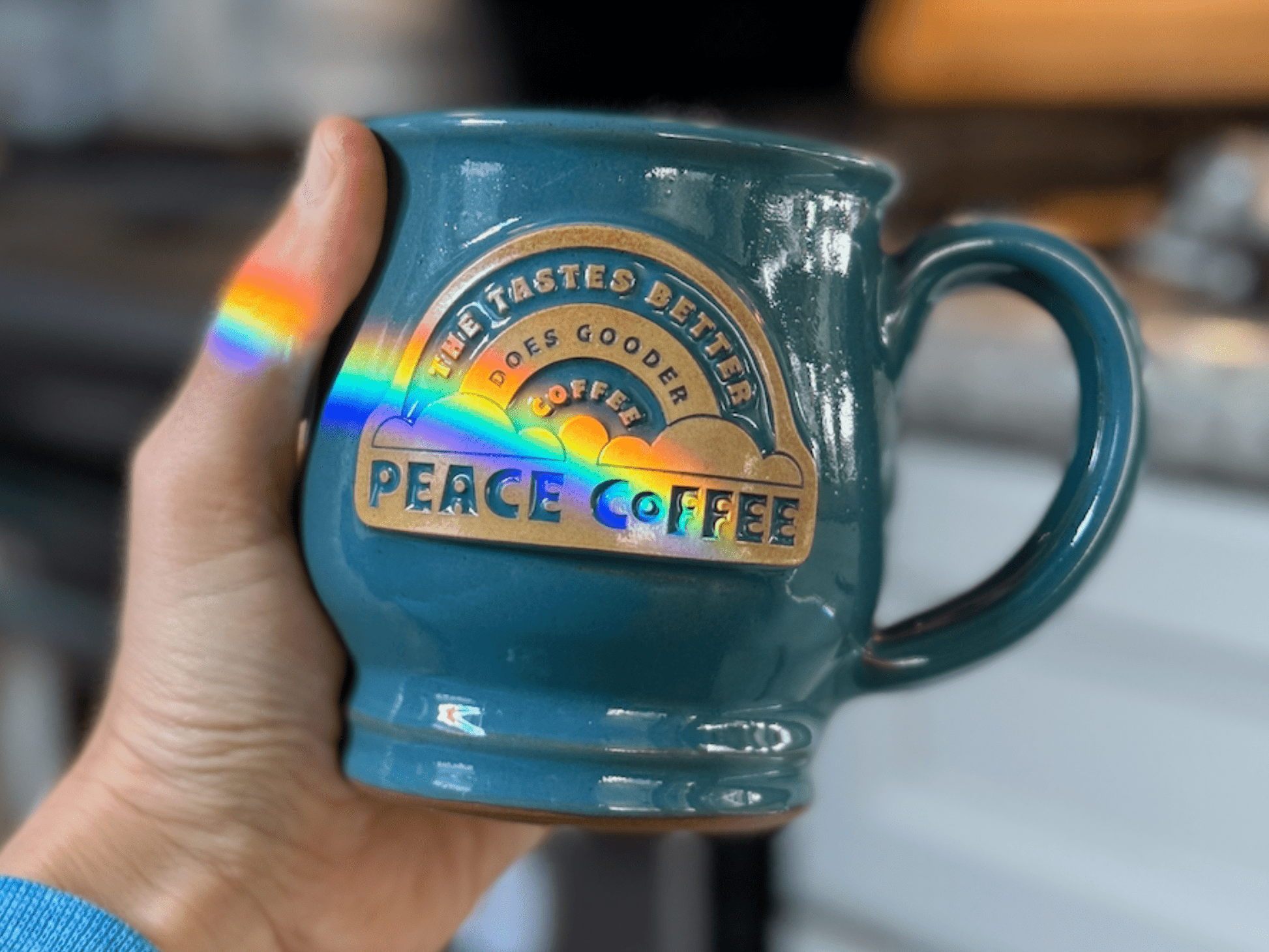 Rainbow Mug - Peace Coffee