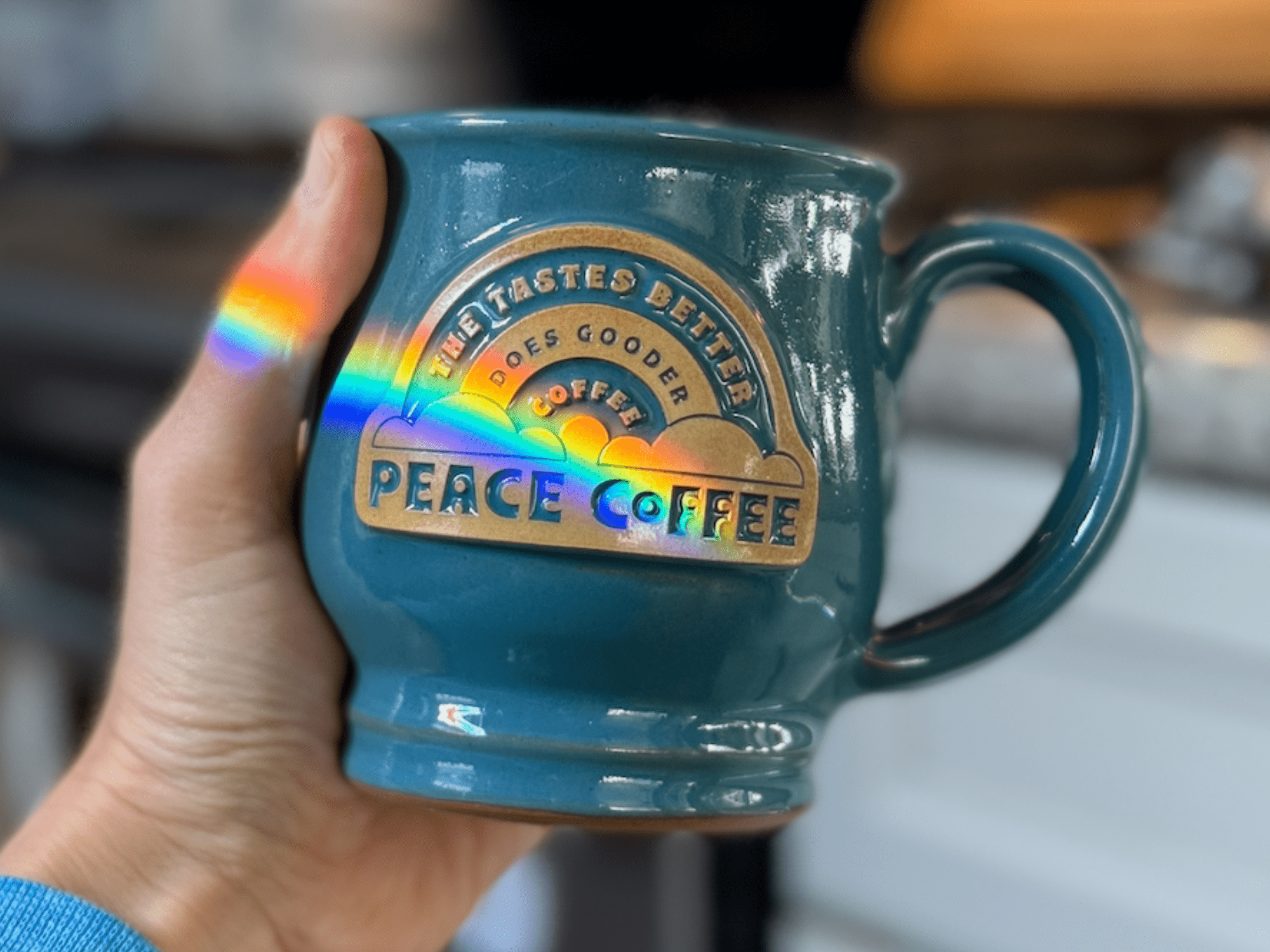 Rainbow Mug - Peace Coffee