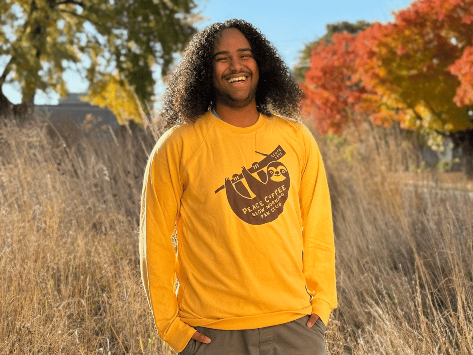 Sloth Crew Sweatshirt - Peace Coffee