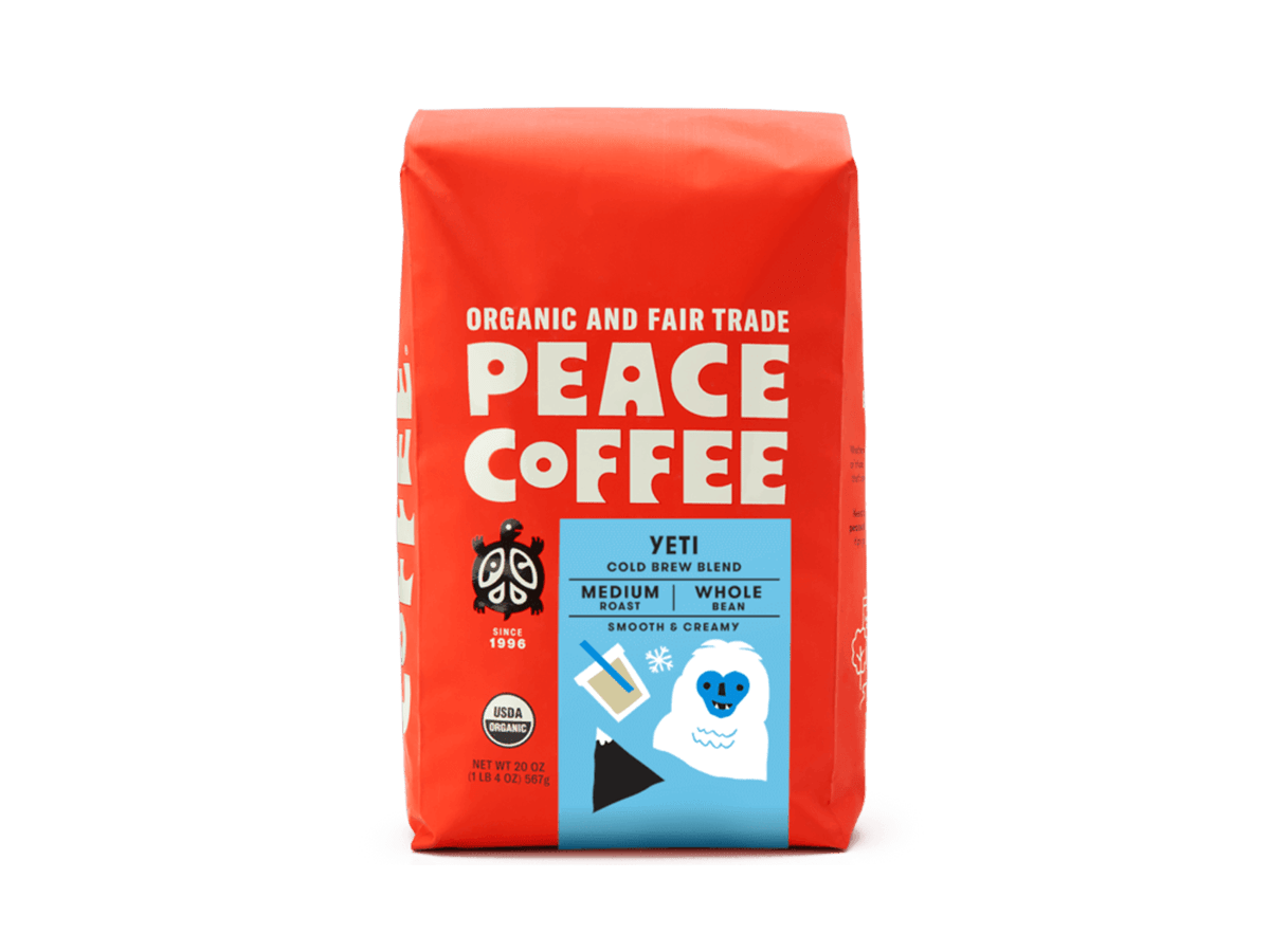 yeti bean bag Peace Coffee Yeti Whole Cold Press Blend - 12 Ounces - Whole Foods Co-op - HILLSIDE
